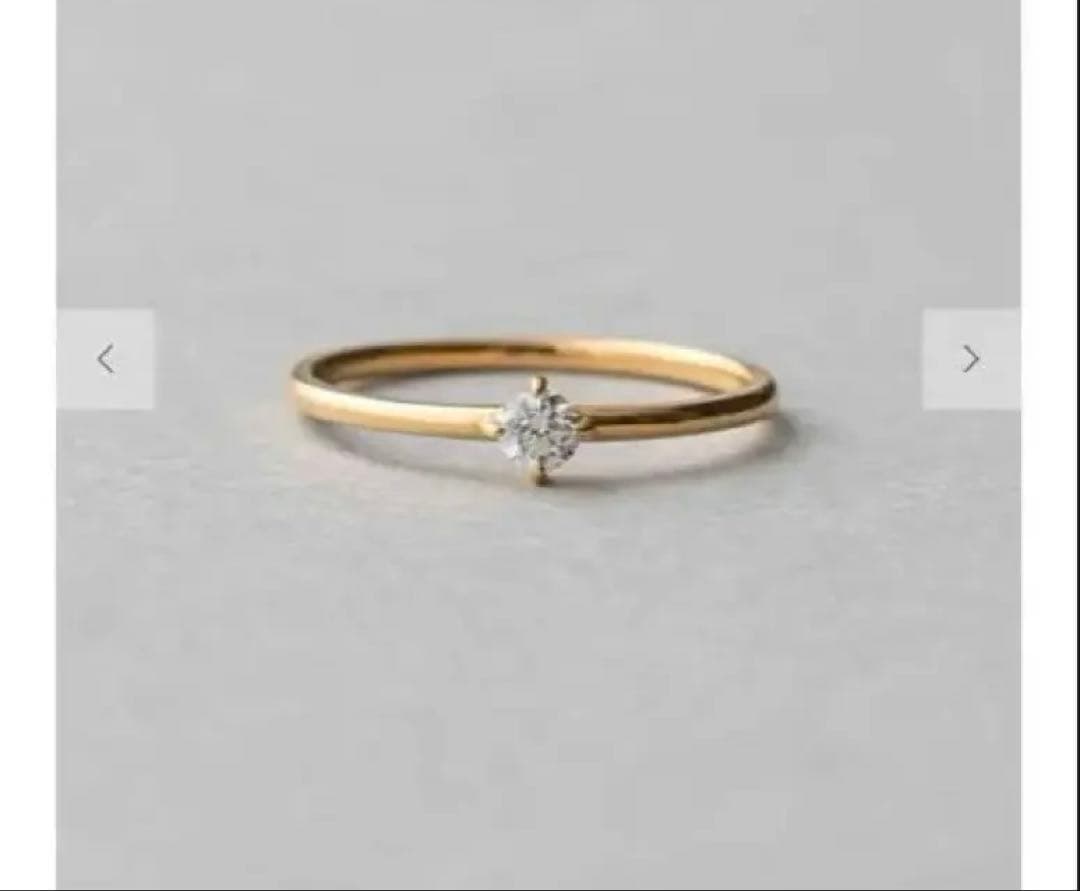 K18 ダイヤモンド 0.1ct リング「ブライト」