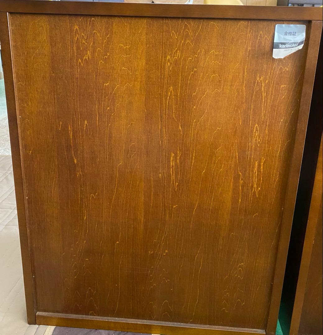 ★期間限定値下げ★ 【美品】カリモク　ダークブラウン 木製キャビネット ガラス扉