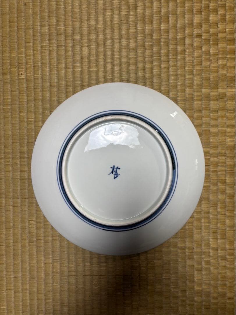 砥部焼 梅山窯 尺一寸大皿（馬絵）