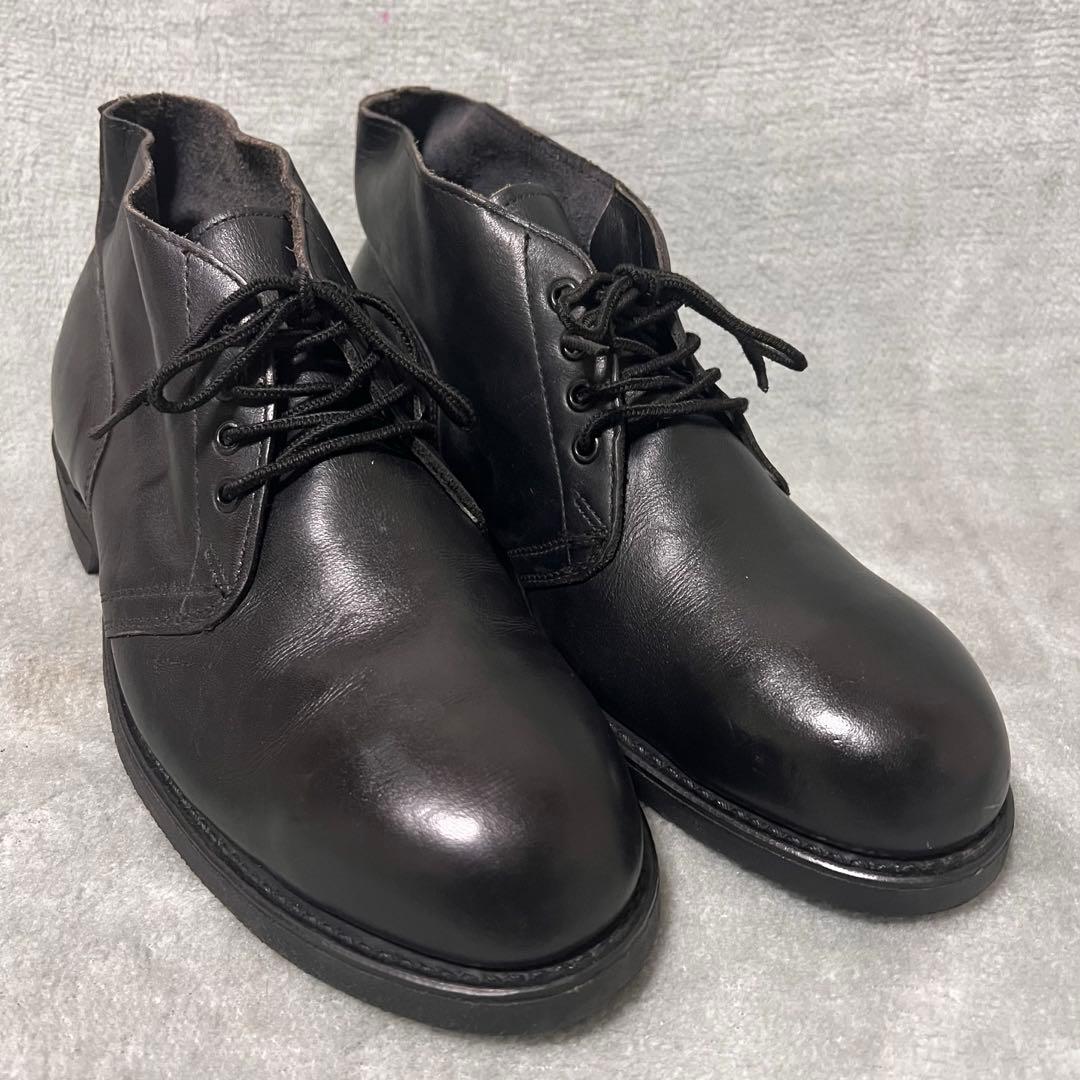 80sヴィンテージADDISON SHOE COMPANY 10.5R 革靴黒