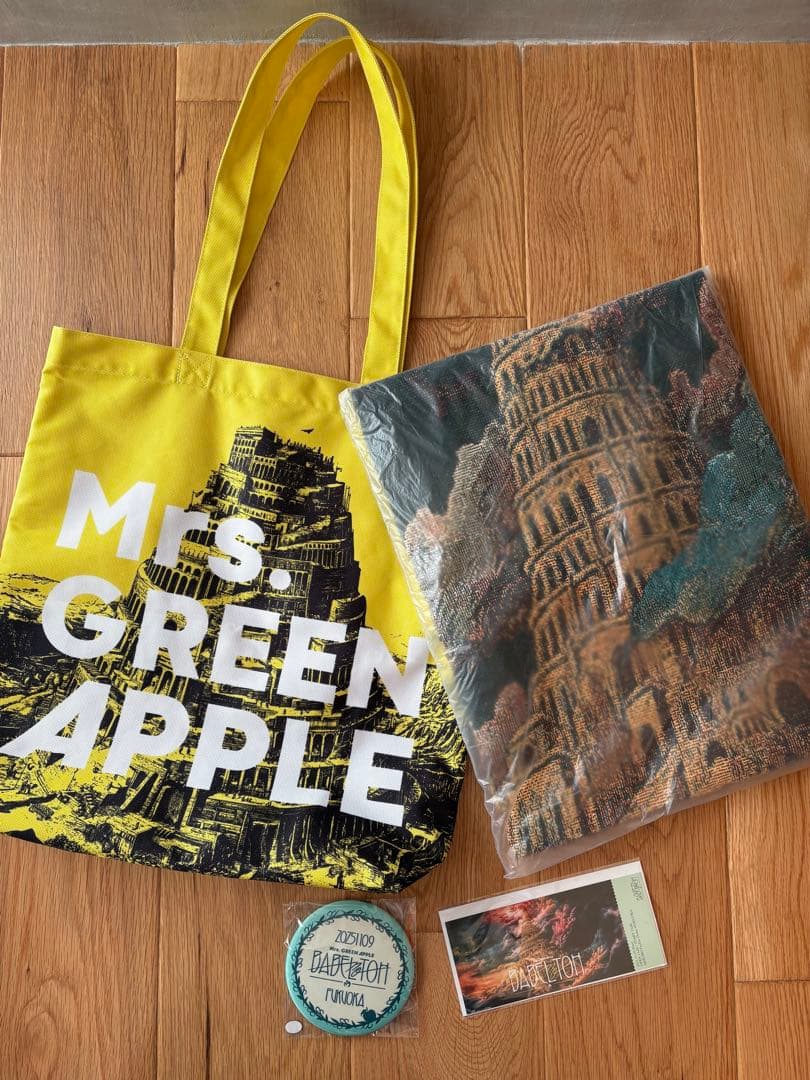 Mrs. GREEN APPLE トートバッグ　アタリ　ゴブラン織マルチクロス