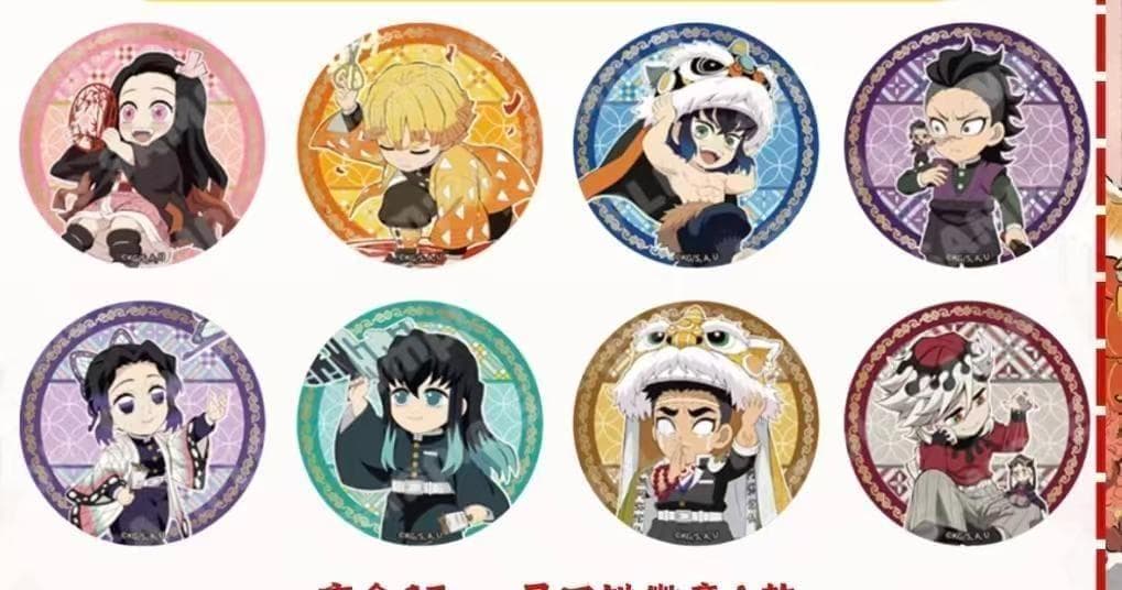 ✳︎RIRI＊ページ 鬼滅の刃 中国限定グッズ 缶バッジ A