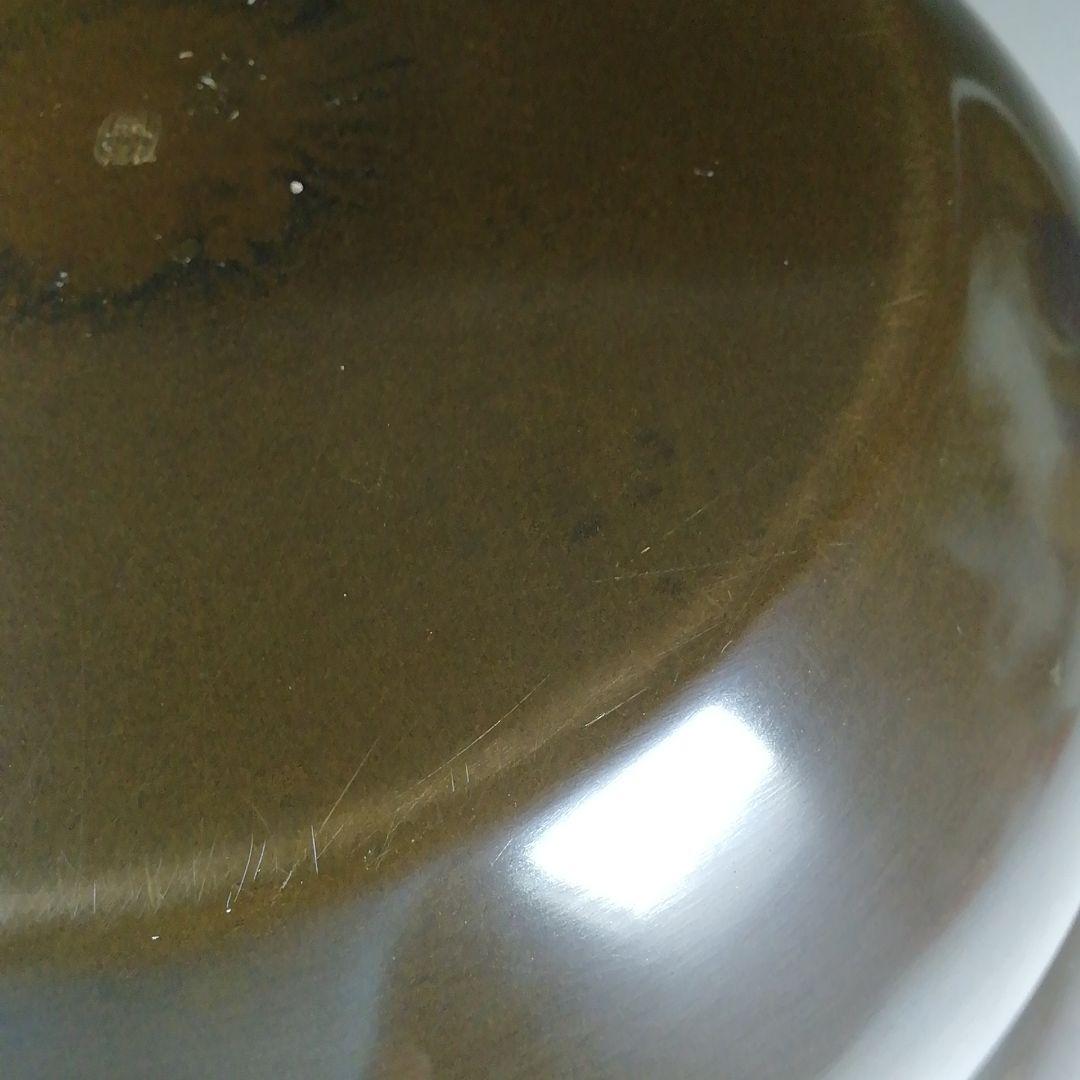 Ｗ３５　水指　『砂張銅』『箪瓢　平水指』『唐銅風炉師　藤井宗喜』　共箱　茶道具