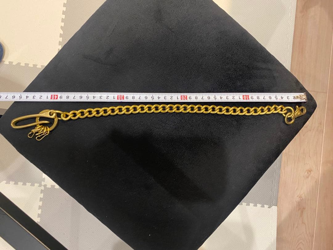 SUGAR JAM & CO. 黒い財布　栃木レザー　2回使用　チェーン付　美品