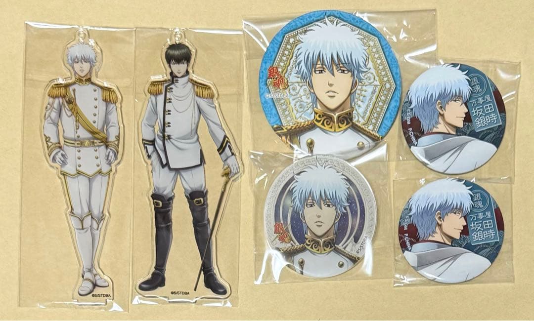 銀魂 銀河侍伝説 アクスタ 缶バッジ アクリルバッジ 見返り 銀時＆土方
