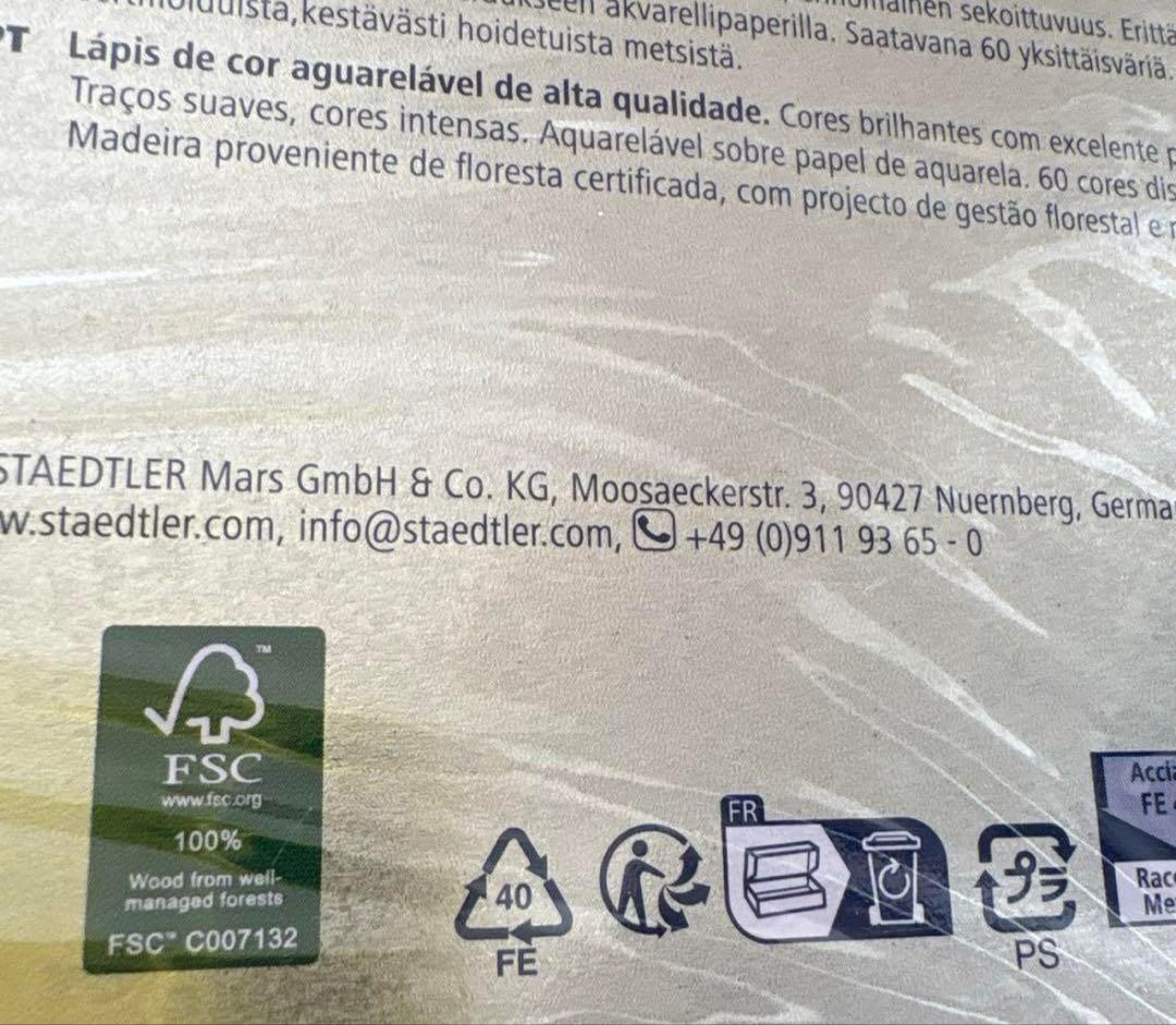 新品★ステッドラー カラト アクェレル 水彩色鉛筆 60色セット ドイツ製