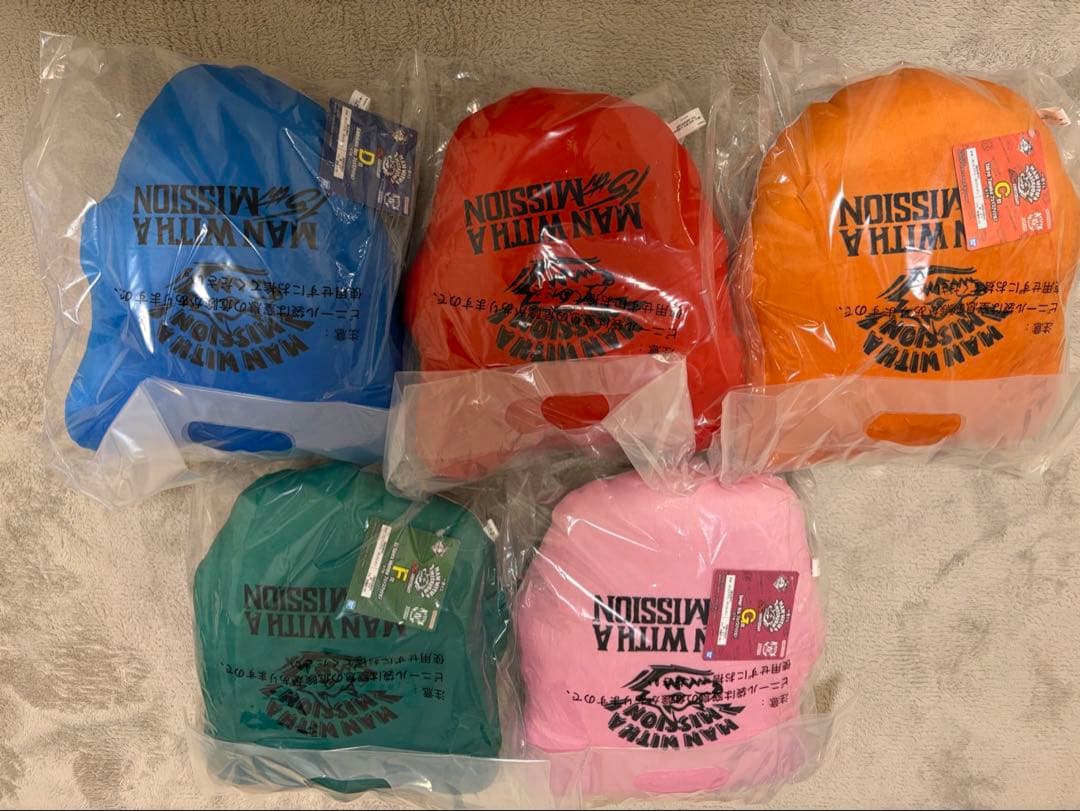 一番くじ マンウィズ フェイスクッション 5種コンプ