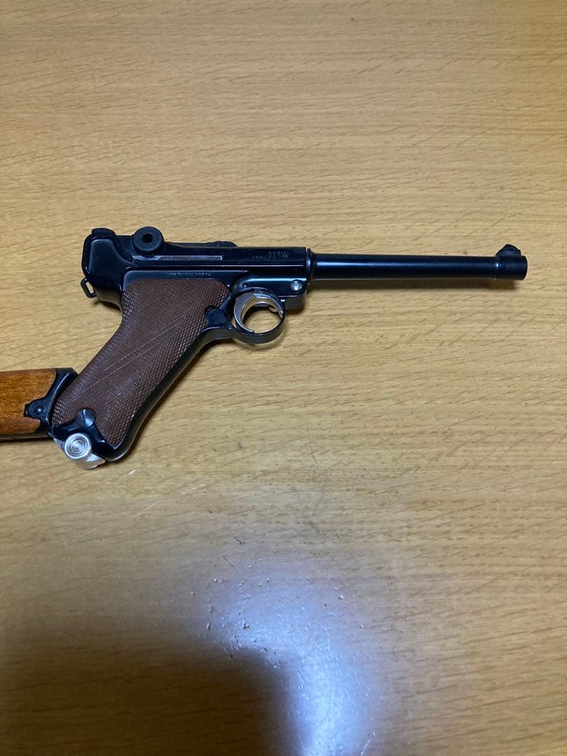 タナカワークス製ルガー P08ブローバック　ルガーP08用の木製ストックセット