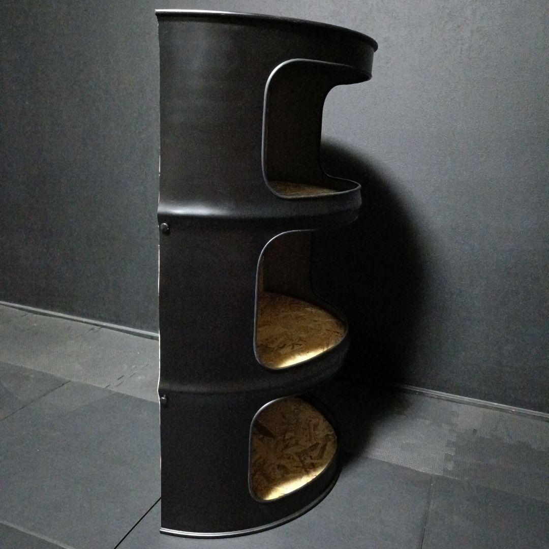 ドラム缶 リメイク 収納 ボックス レッド OSB合板 アメリカン アート家具