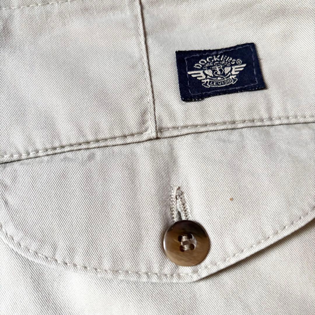90s USA製 DOCKERS ツータックワイドチノ ヴィンテージ 白チノパン