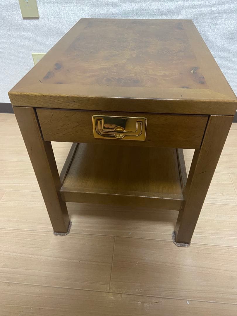 美品　カリモク　ドマーニ　テーブル　机　家具　木製　天然木　デザイン　おしゃれ