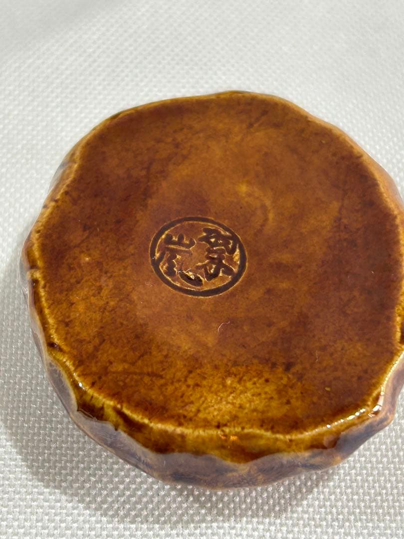 中村翠嵐作　鶏型 香合木箱付き