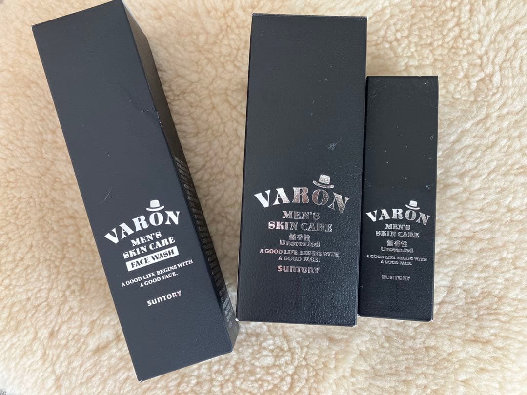 【新品】VARON無香性（保湿美容乳液）サントリー120ml＋20ml＋洗顔料