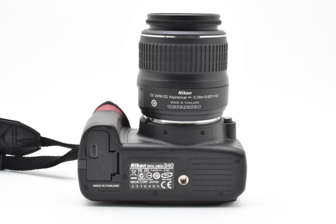新品級 ニコン D40 18-55 f3.5-5.6 ショット1835 H028