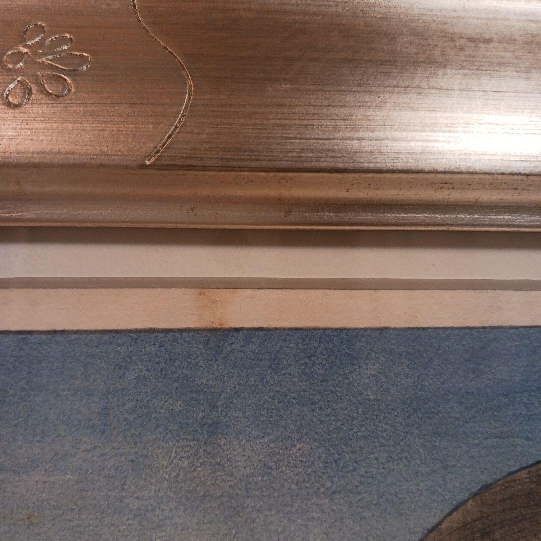 伊東深水 美しい木版画 額付き サイズ192×165mm