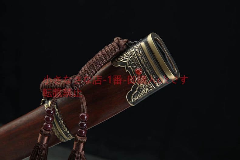 清腰刀刺繍春刀一体模様鋼唐横牛尾刀 古兵器 武具 刀装具 日本刀 模造刀 居合刀