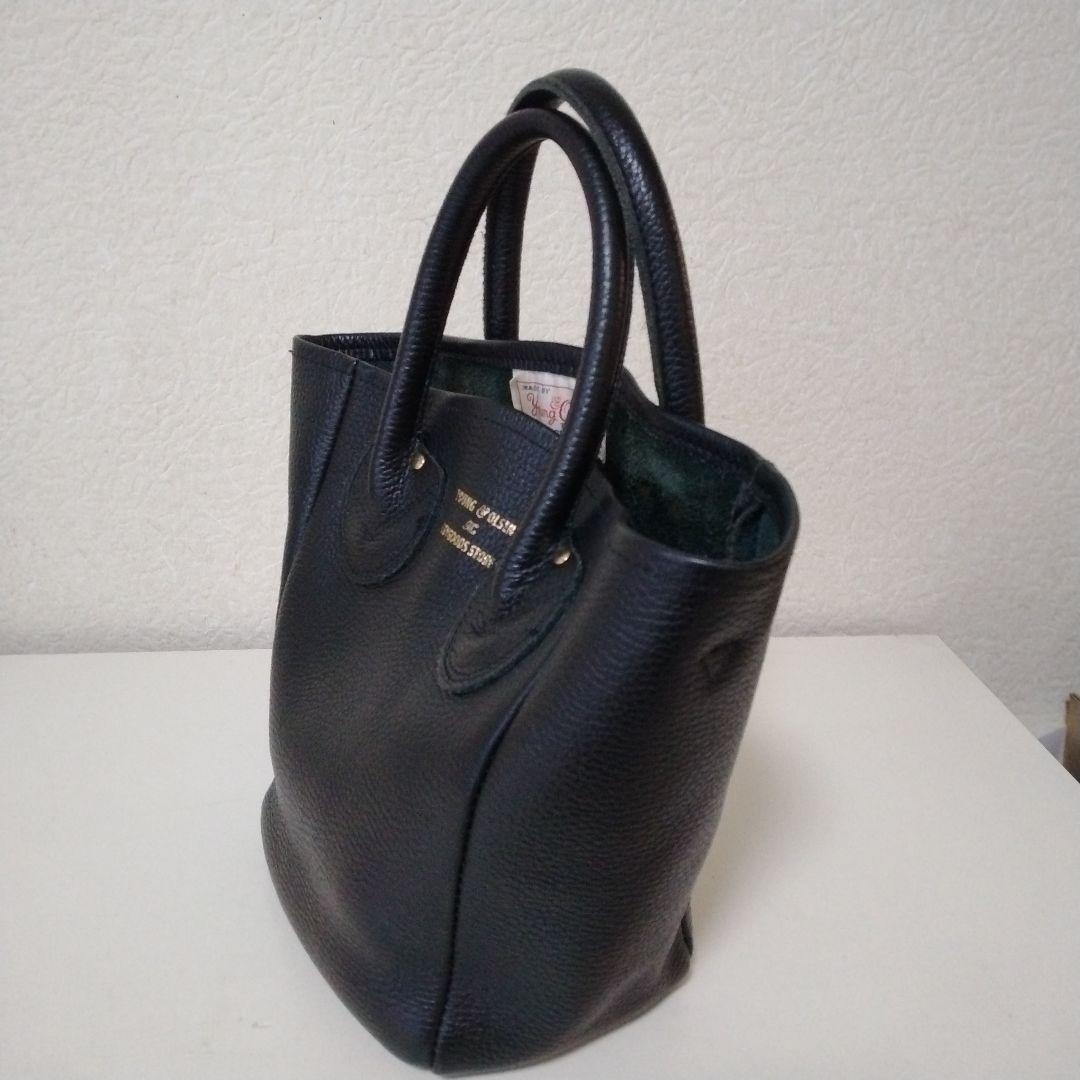 a*2様 ヤングアンドオルセン プチレザートートバッグ ブラック 2way