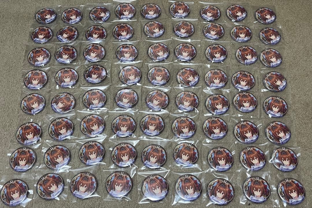 ウマ娘 缶バッジ ダイワスカーレット SRサポートカード