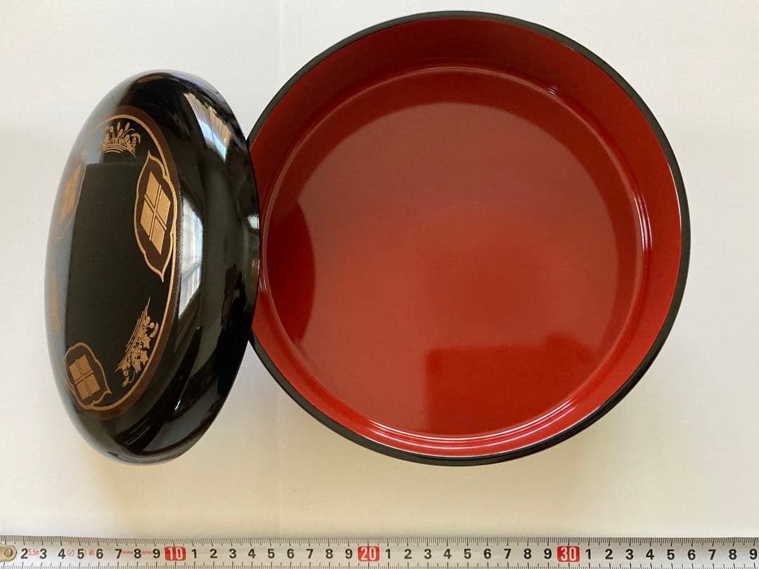 【お値下げ】　【新品】秀衡塗り／黒塗秀衡秋草／重箱／漆芸／漆塗り／民芸／伝統工芸