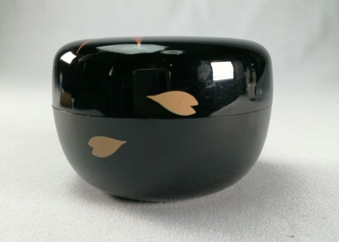 【茶事具】千穂作　雲錦蒔絵平棗　棗297