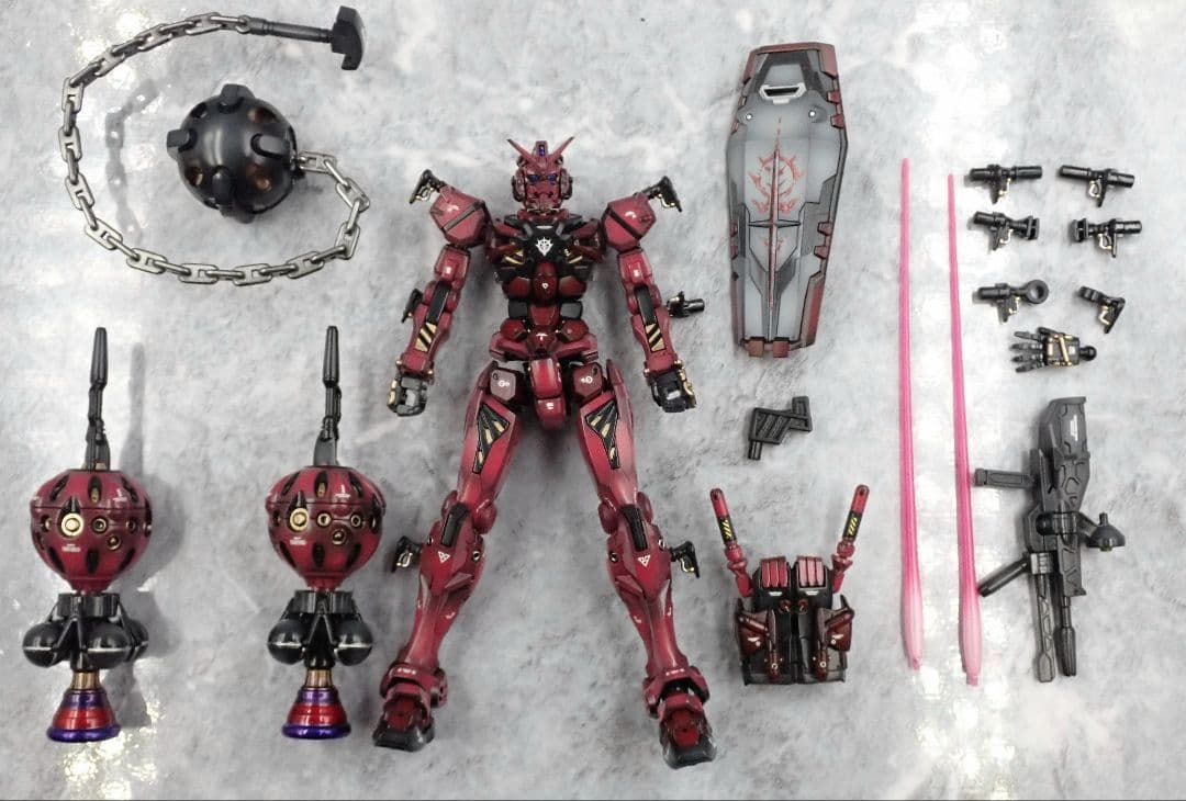 HG ジークアクス 赤いガンダム 全塗装 ガンプラ 塗装済 完成品