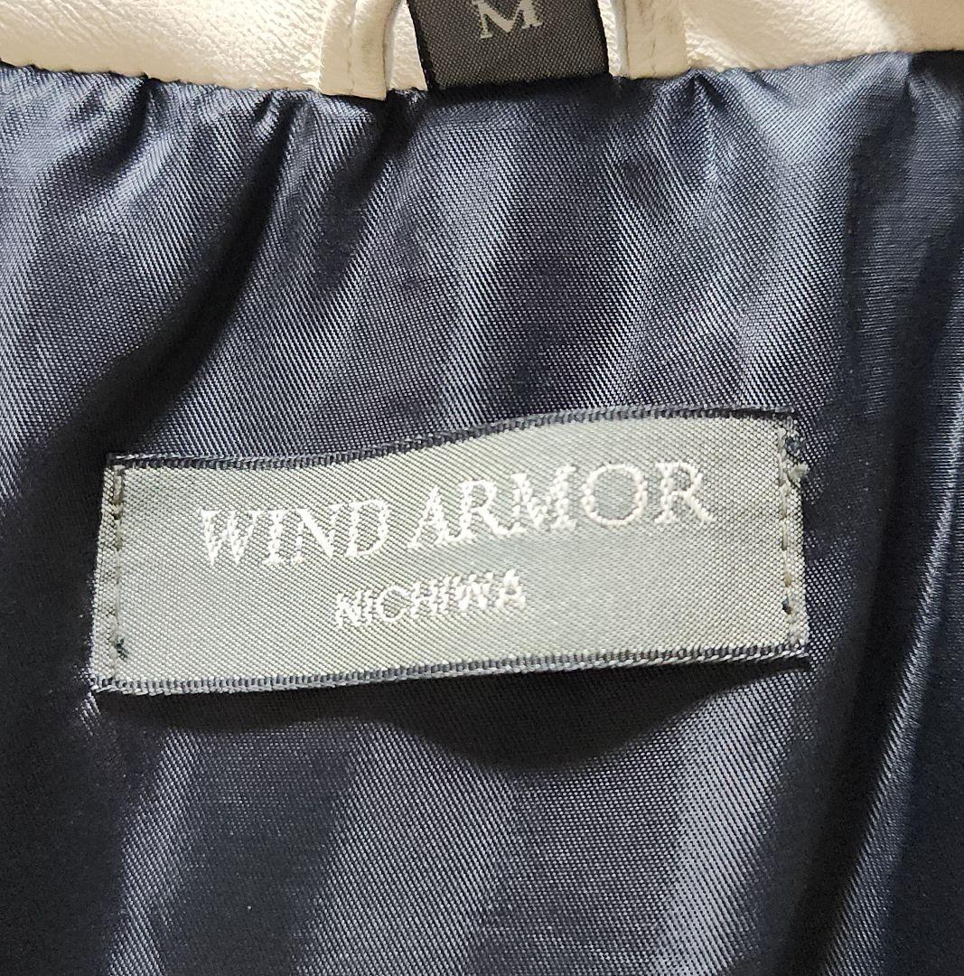 入手困難✨WIND ARMOR ライダースジャケット 革 ダウン キルティング