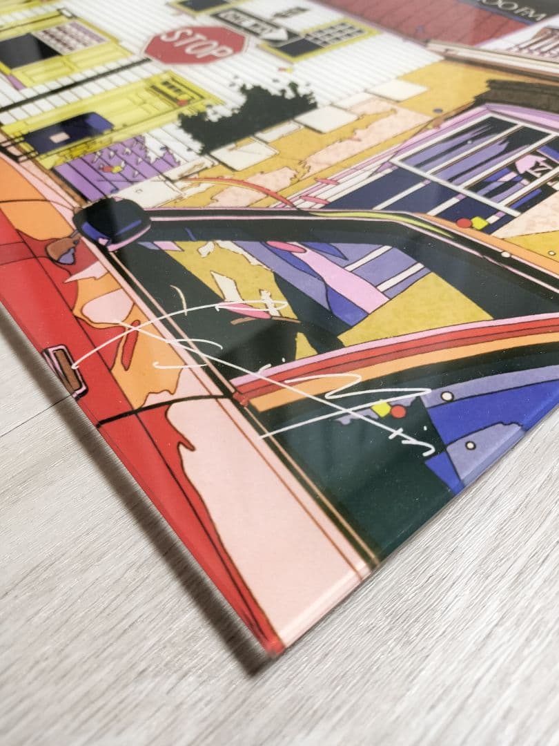 鈴木英人 ガラス製 壁掛け ガラスアートピクチャー BAYFLOW コラボ