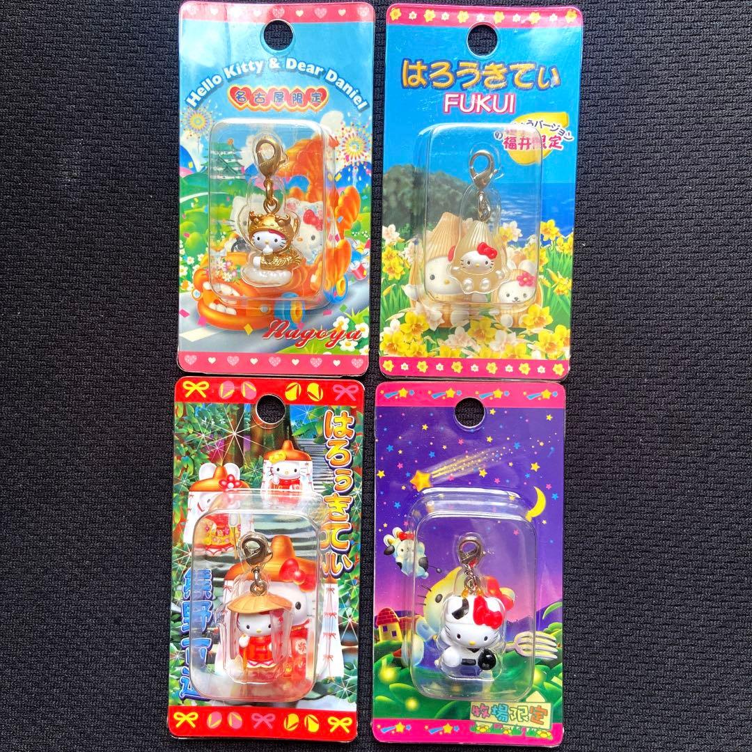 ご当地キティ マスコットチャーム根付けねつけ平成レトロ限定福井名古屋熊野古道牧場