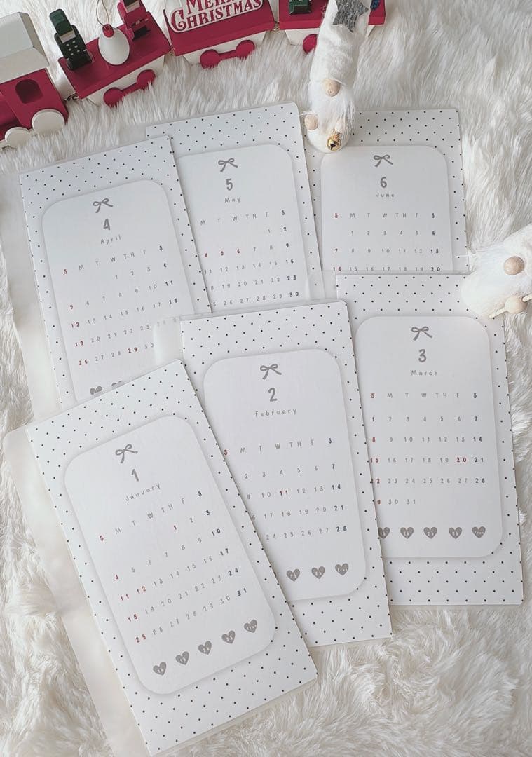 A6 リフィル 2026年ドットリボン カレンダー 3400円