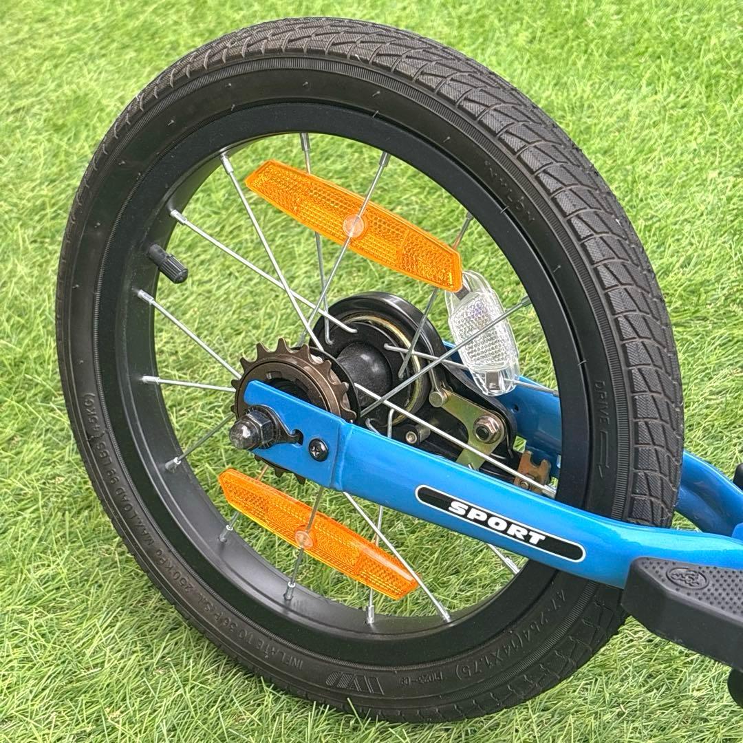 美品 ストライダー 14X ブルー STRIDER 14x バランスバイク 青