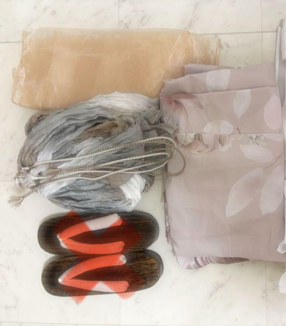 sugar くすみピンクアンティークフラワー浴衣 ピンク 浴衣 三上悠亜 セット