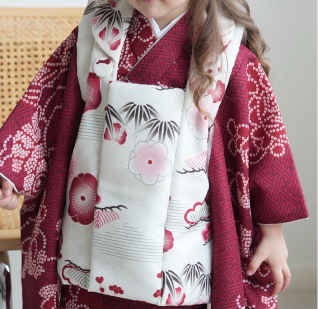 新品同様✨超美品✨七五三 3歳 女の子 着物　被布セット【ひよこ商店】