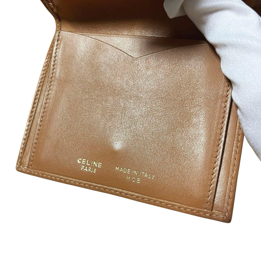 極美品✨未使用級セリーヌ マカダム トリオンフ 二つ折り財布 がま口 レディース