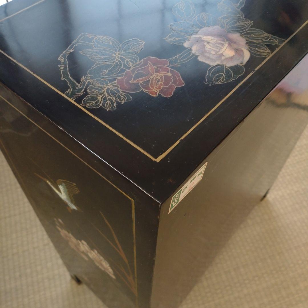 中国家具 キャビネット　花鳥　中国古玩 玉石 石細工 アンティーク