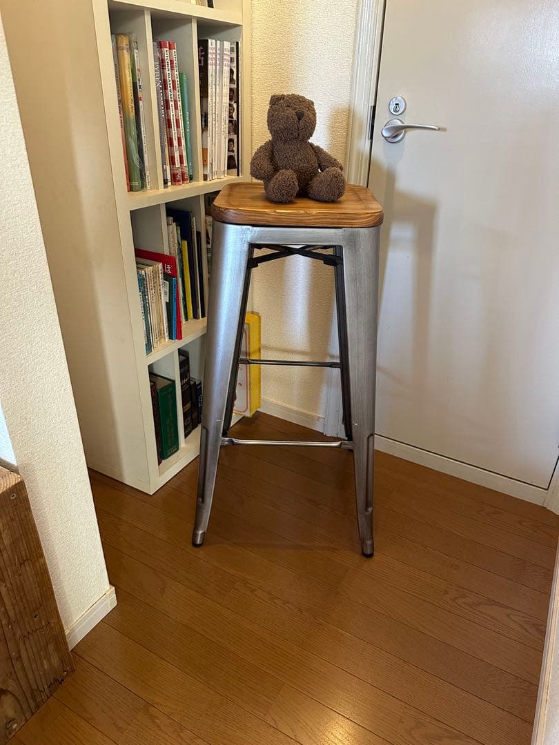 アイアンチェア　ハイタイプ メタル　 インダストリアルチェア2脚