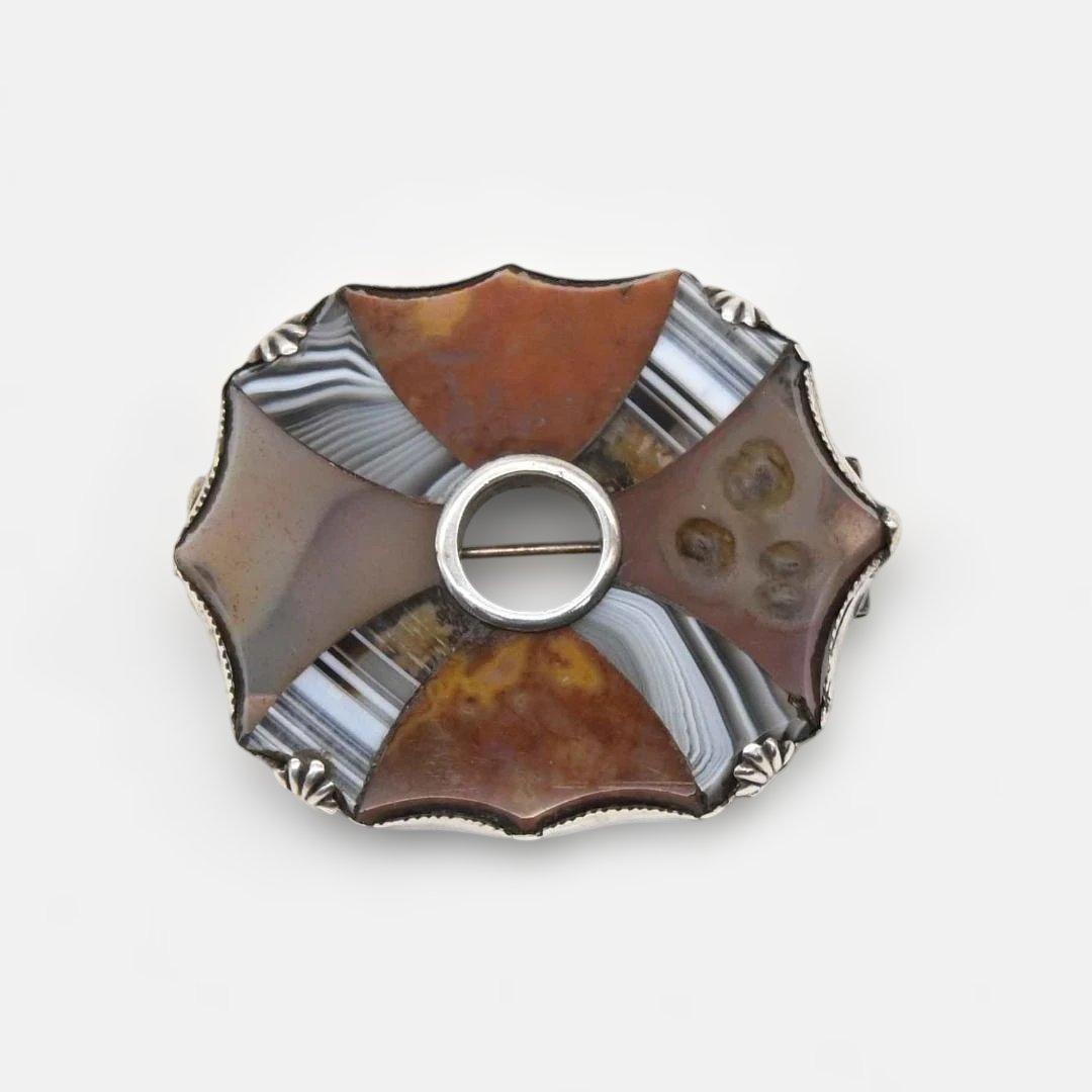 スコティッシュブローチ　平型　s0087