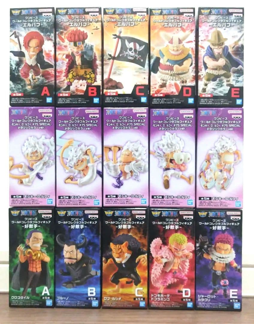 ワンピース ワールドコレクタブルフィギュア 計142点まとめ売り
