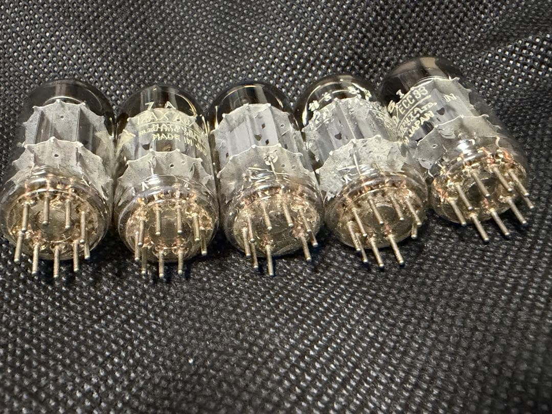 松*一様 ナショナルMATSUSHITA 12AX7 真空管 5本＋箱無し4本9