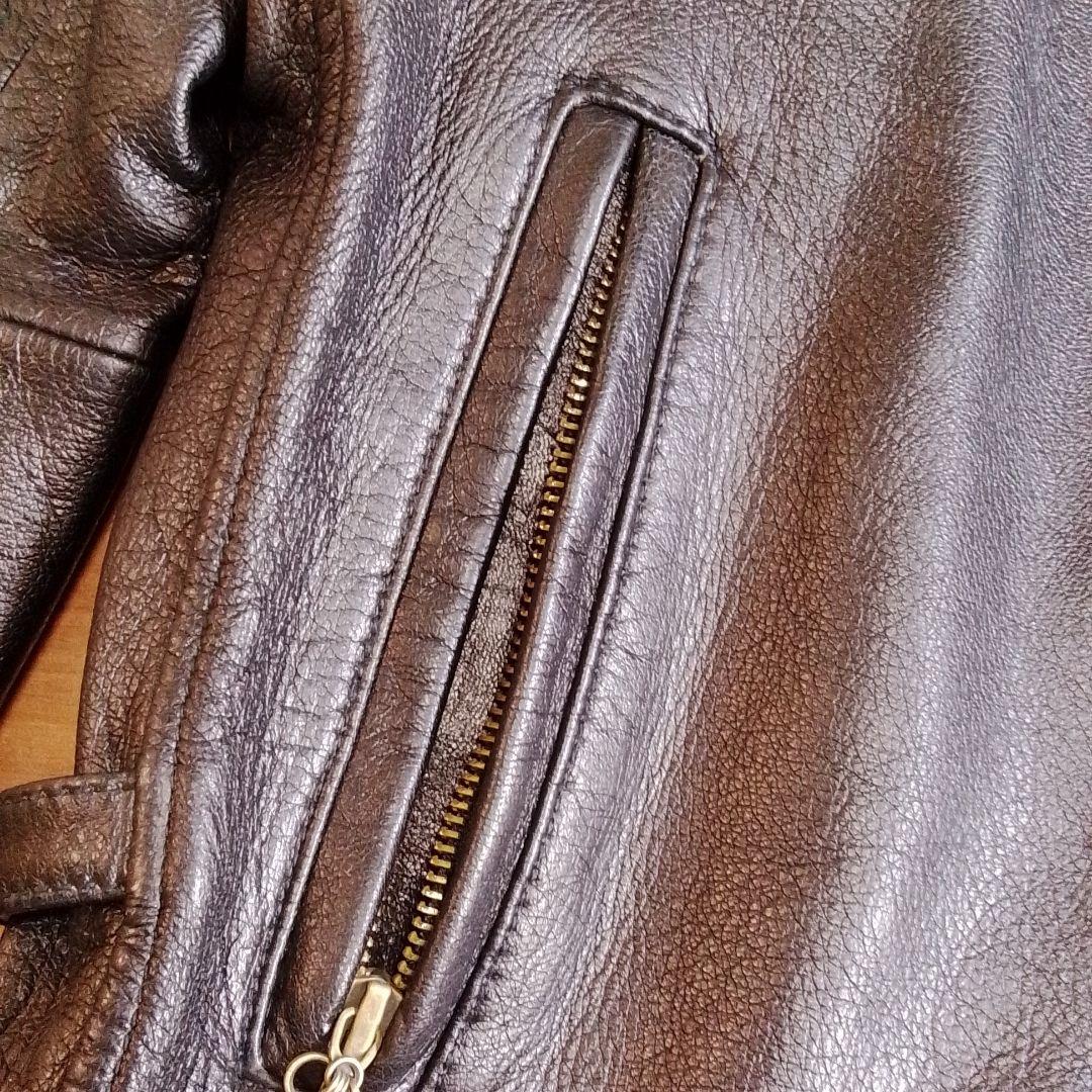 AVIREX シングルライダースジャケット6141052ブラック　　 （難あり）