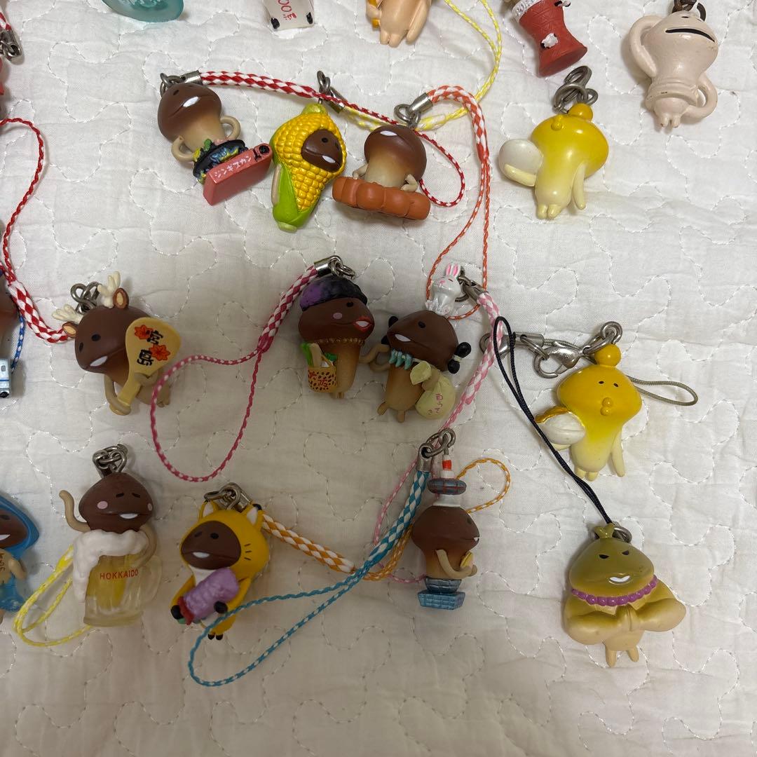 おさわり探偵なめこ栽培キット　ご当地ストラップ ガチャガチャ まとめ売り 35個