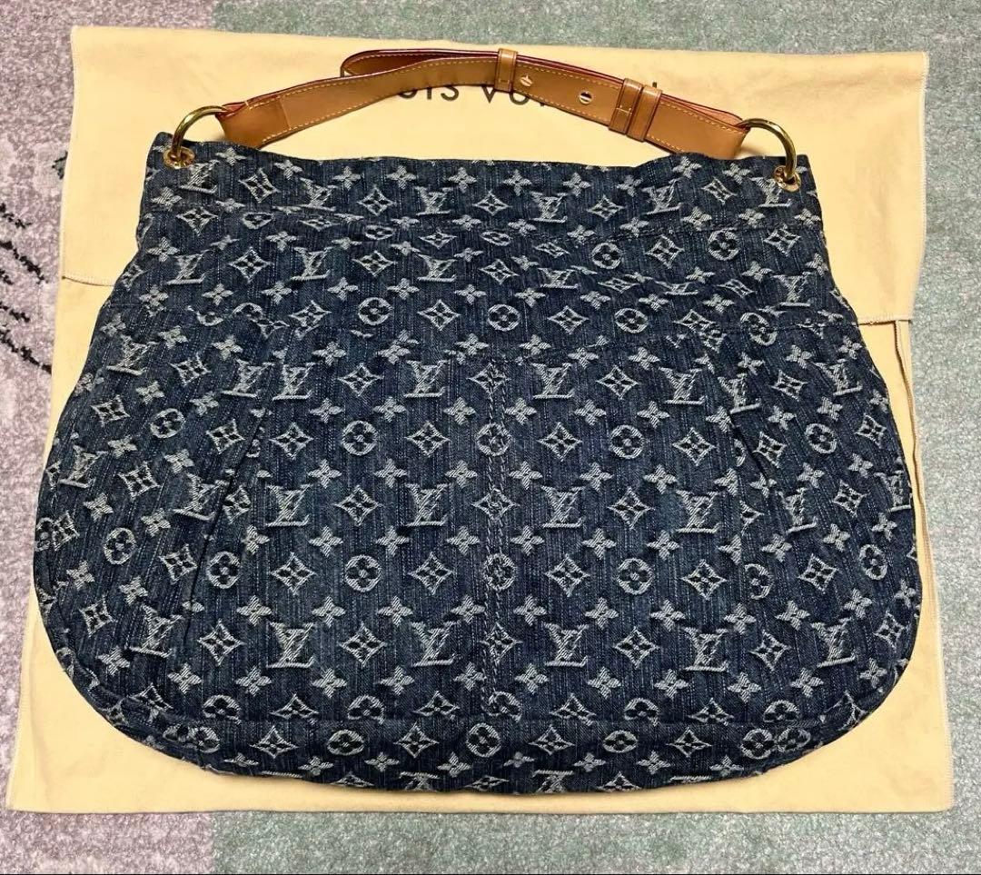 【美品】LOUIS VUITTONモノグラムデニムデイリーGMショルダーバッグ