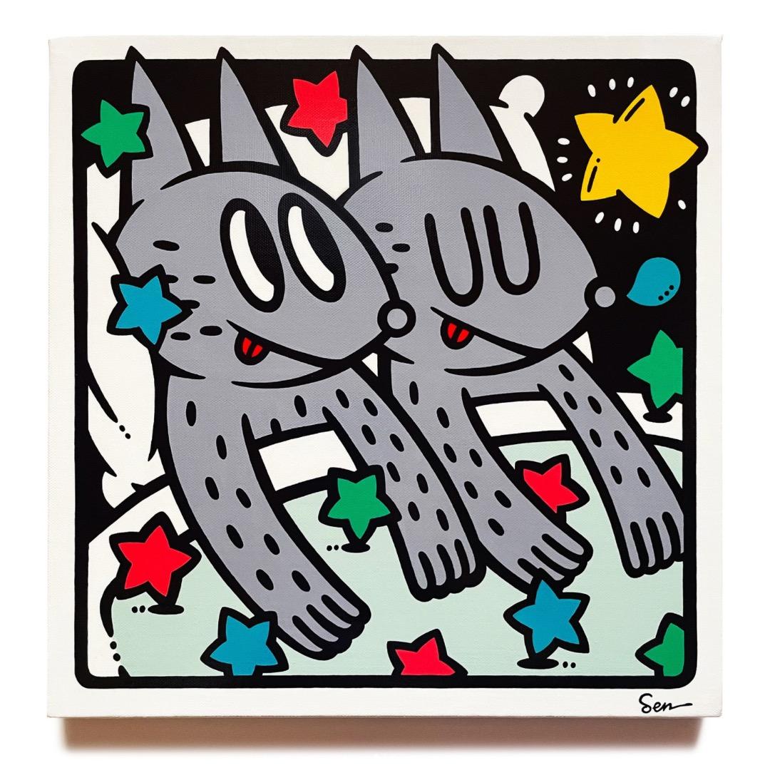 焼*君様 【原画】現代アート/キャンバス/絵画/インテリア/アート/モダン