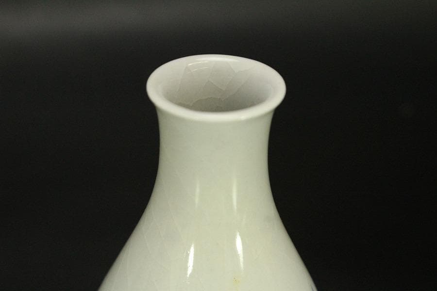 平安幹山作 双魚紋 瓶一対 共箱(ZE526)