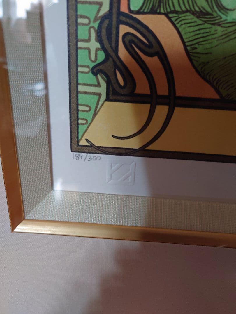 ミュシャ『春 1900 Ver.5』 リトグラフ