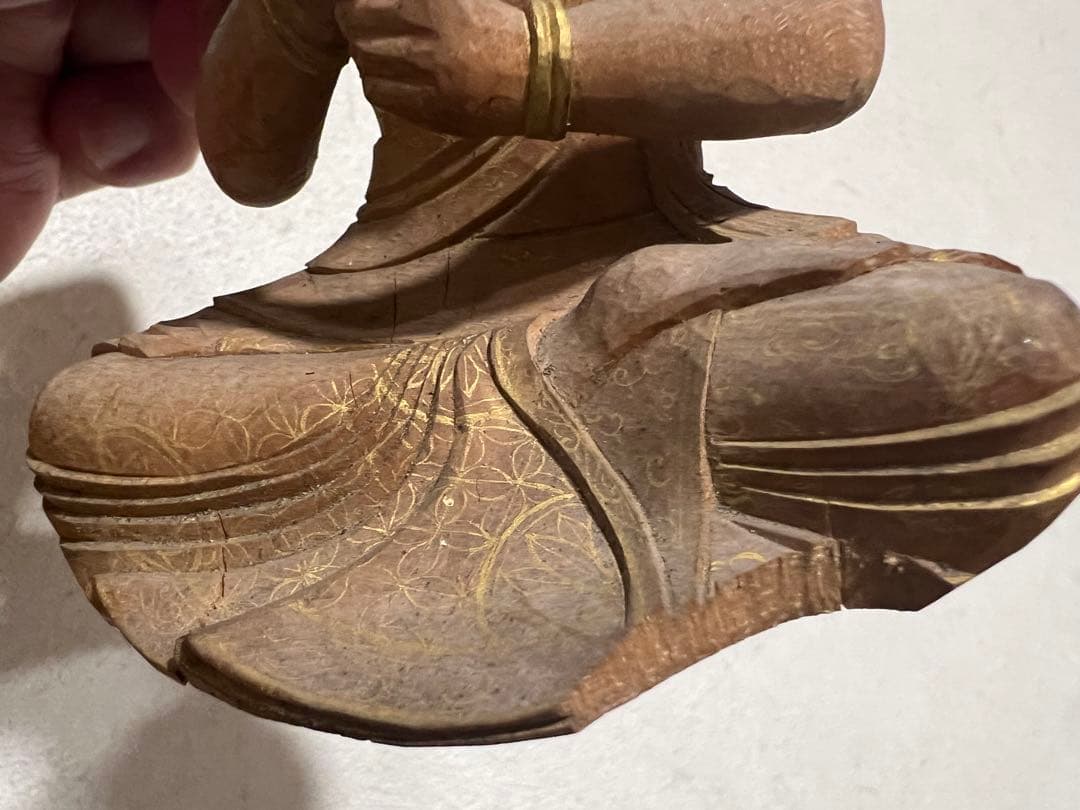 金剛界 大日如来坐像 念持仏 木彫 彩色 截金 仏像 仏教美術 骨董 古美術