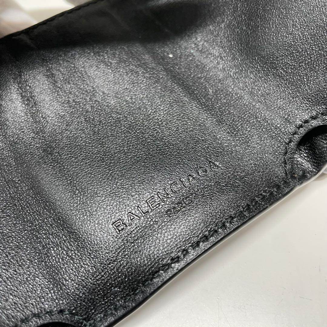 も*☆様 BALENCIAGA グリッターシルバー 三つ折り財布
