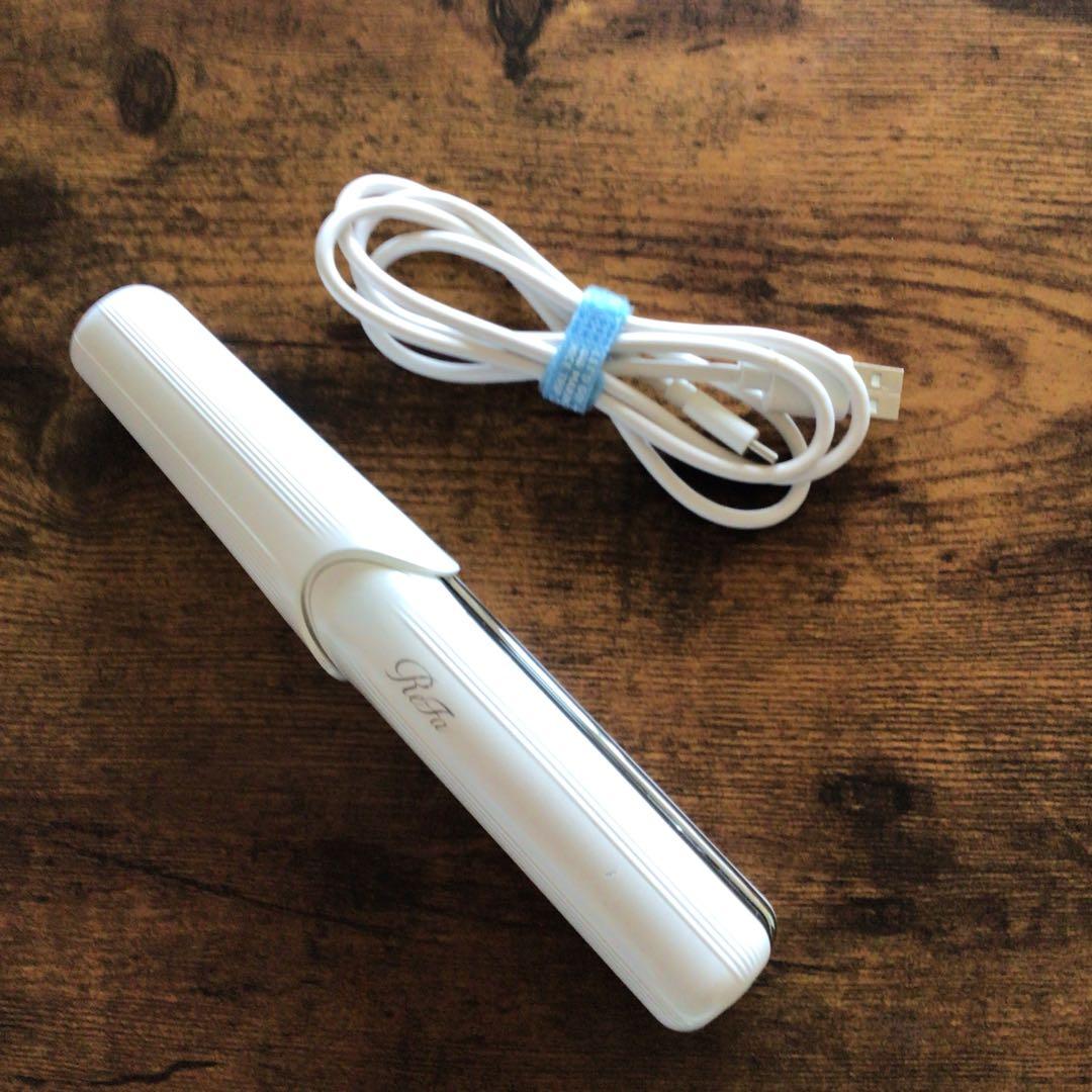 リファ　Refa 2wayヘアアイロン ホワイト USB充電式
