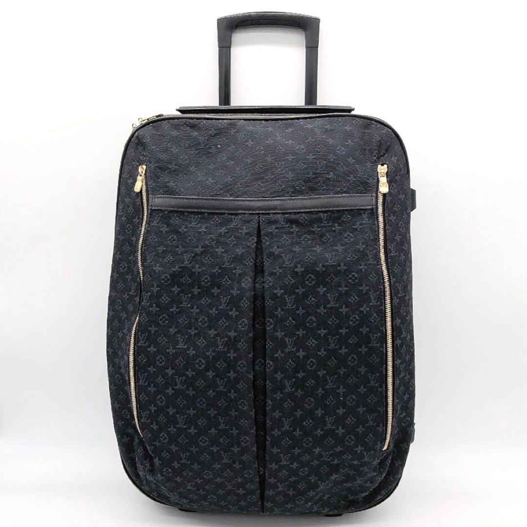 【LOUIS VUITTON】キャリーケース　モノグラムミニ　アネット　ネイビー