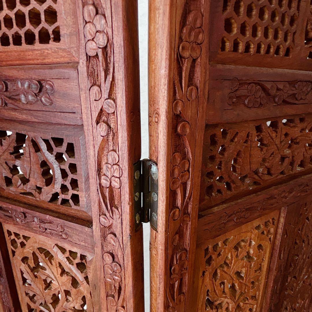 Rooster様リクエスト品】シーシャムウッド パーテーション4連 アンティーク