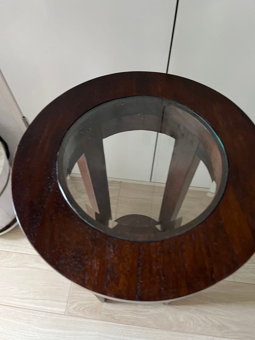 天然木　チーク　サイドテーブル30cm